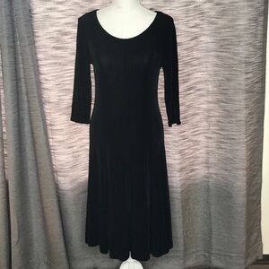 KIARA SMALL BLACK LONG SHEER DRESS
